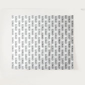 Tenture Motif de logo d'entreprise rectangulaire personnal (Devant (Horizontal))