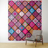 Tenture Motif de mandala coloré (En situation)