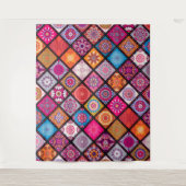 Tenture Motif de mandala coloré (Devant)