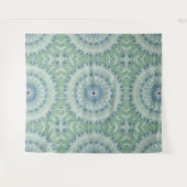 Tenture Motif de mandala côtier bleu et vert de mer (Devant (Horizontal))