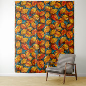 Tenture Motif de mosaïque d'automne (En situation)