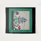 Tenture Motif de Noël, applique, nouvelle année, noël (Devant (Horizontal))