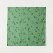 Tenture Motif de notes musicales (Devant (Horizontal))