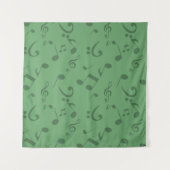 Tenture Motif de notes musicales (Devant)