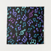 Tenture Motif de notes musicales (Devant (Horizontal))