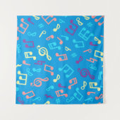 Tenture Motif de notes musicales (Devant (Horizontal))