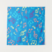 Tenture Motif de notes musicales (Devant)