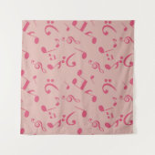 Tenture Motif de notes musicales (Devant (Horizontal))