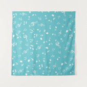 Tenture Motif de notes musicales (Devant (Horizontal))
