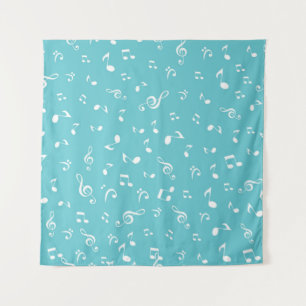 Tenture Motif de notes musicales