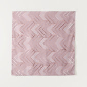 Tenture Motif de paillettes de cœurs en or rose. (Devant (Horizontal))