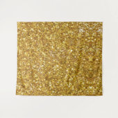 Tenture Motif de parties scintillant étincelante or (Devant (Horizontal))