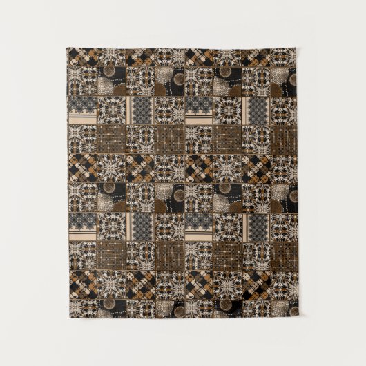 Tenture Motif de patchwork rustique (Devant)