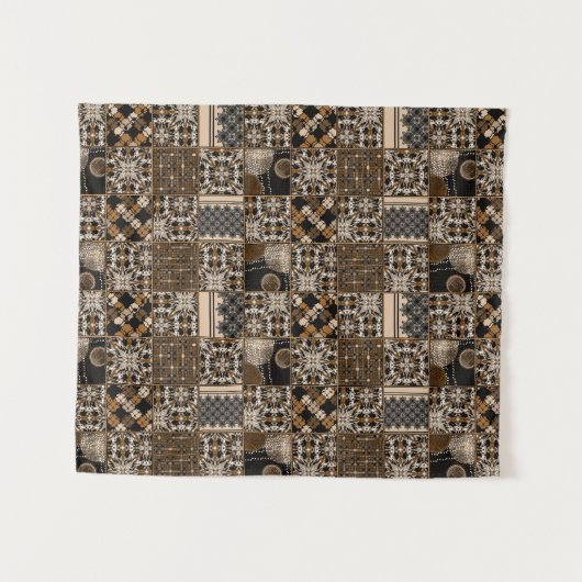 Tenture Motif de patchwork rustique (Devant (Horizontal))