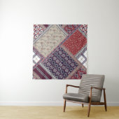 Tenture Motif de patchwork sans faille sur patchwork de ma (En situation (horizontale))