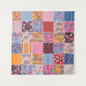 Tenture Motif de patchwork transparent (Devant (Horizontal))