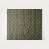 Tenture Motif de peau de serpent vert et or - Impression a (Devant (Horizontal))