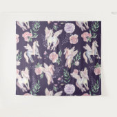 Tenture Motif de poney à ailes magiques (Devant (Horizontal))