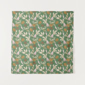 Tenture Motif de printemps vert (Devant)