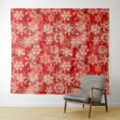 Tenture Motif de snowflakes (En situation (horizontale))