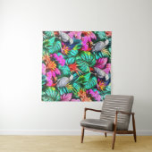 Tenture Motif de surface sans couture Jungle Dreams avec p (En situation (horizontale))