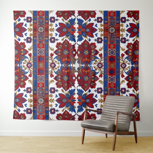 Tenture motif de tapis serbe 8 (En situation (horizontale))