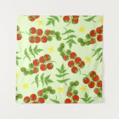 Tenture Motif de tomate sans couture. Impression de légume (Devant (Horizontal))