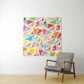 Tenture Motif de triangles colorés (En situation (horizontale))