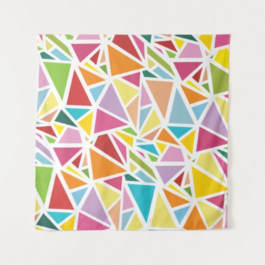 Tenture Motif de triangles colorés (Devant)