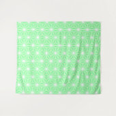 Tenture Motif de triangles de style Art Déco vert pastel (Devant (Horizontal))