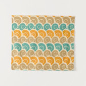 Tenture Motif de vagues d'aquarelle (Devant (Horizontal))