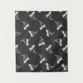 Tenture Motif de voilier de griffonnage (Devant)