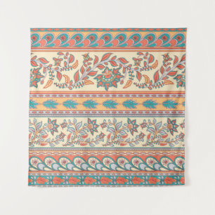 Tenture Motif décoratif sans couture de bordures avec fleu