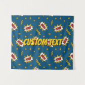 Tenture Motif d'effet sonore de bande dessinée (Devant (Horizontal))