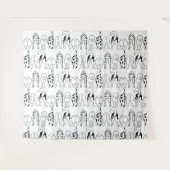 Tenture Motif des boutons de chien (Devant (Horizontal))