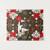 Tenture Motif des fêtes de neige (Devant (Horizontal))
