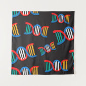 Tenture motif des fils d'adn (Devant (Horizontal))