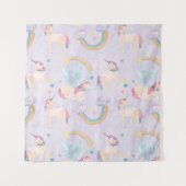 Tenture Motif des licornes magiques (Devant (Horizontal))