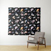 Tenture Motif des oiseaux de printemps (En situation (horizontale))