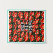 Tenture Motif des Tulipes rouges (Devant (Horizontal))