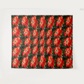Tenture Motif des Tulipes rouges (Devant (Horizontal))