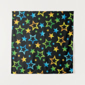 Tenture Motif d'étoiles (Devant (Horizontal))