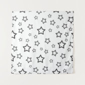 Tenture Motif d'étoiles (Devant (Horizontal))