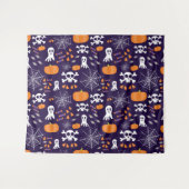 Tenture Motif d'Halloween amusant (Devant (Horizontal))