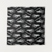 Tenture Motif d'Halloween monochrome (Devant (Horizontal))