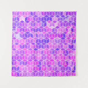 Tenture Motif d'illustration de l'hexagone aquarelle
