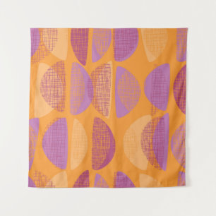 Tenture Motif d'illustration de style moderne du milieu du