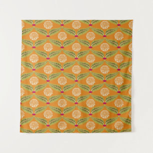 Tenture Motif d'illustration traditionnel indien.