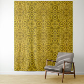 Tenture Motif doré jaune vigne sans couture de William Mor (En situation)