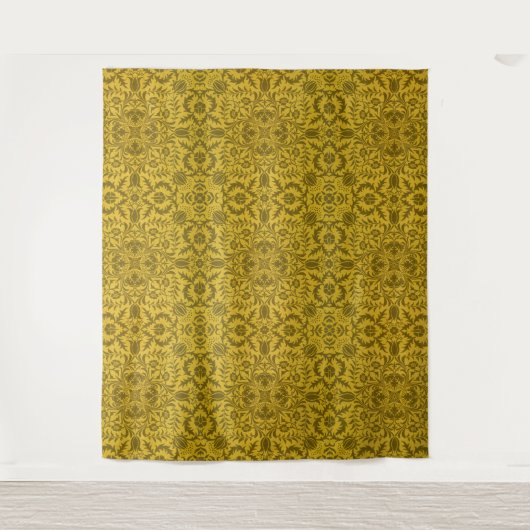 Tenture Motif doré jaune vigne sans couture de William Mor (Devant)
